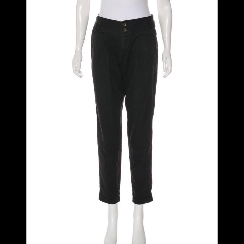 Rag & Bone Pleated Mid-Rise Pants: Small